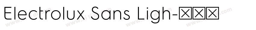 Electrolux Sans Ligh字体转换